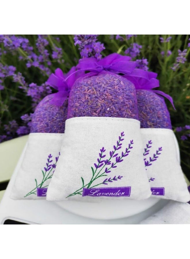 ChicAbode Lavender Sachet Bags, 5 Packs Scented Sachets Bag for Drawers and Closets Anywhere Fresheners, Dried Lavender Flowers, Longer Lasting Fresh Scents for Home, Bath, Room and Car - Image 4